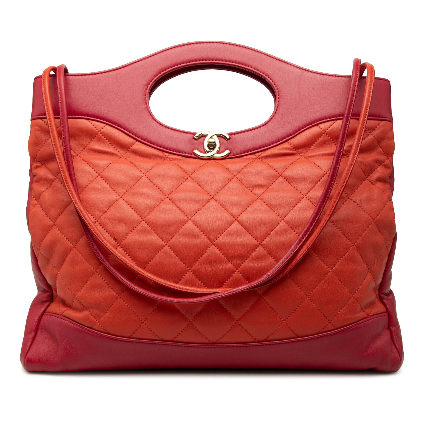 Large Quilted Lambskin 31 Shopping Bag - Image 1