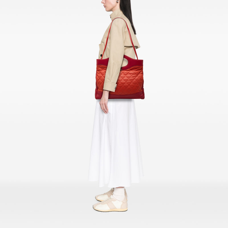 Large Quilted Lambskin 31 Shopping Bag - Image 7