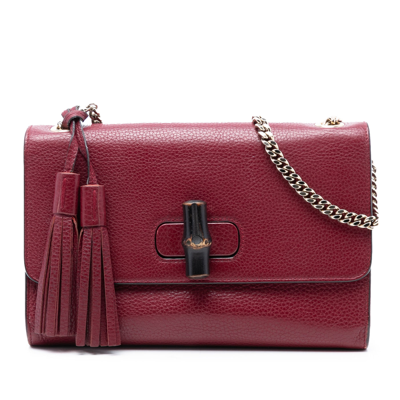 Medium Leather Miss Bamboo Crossbody - Image 1