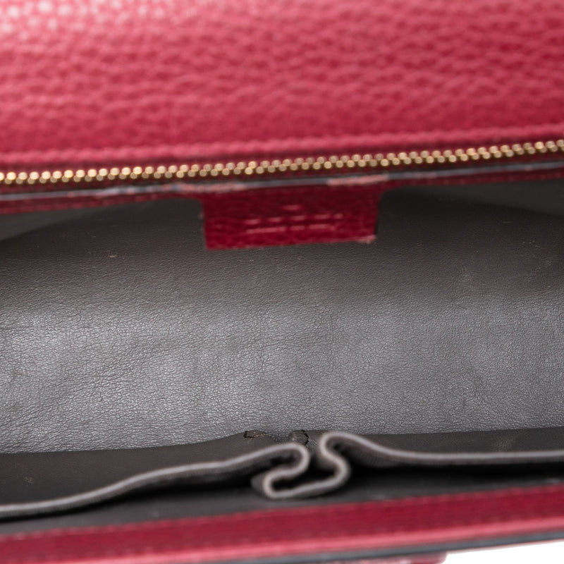 Medium Leather Miss Bamboo Crossbody - Image 4