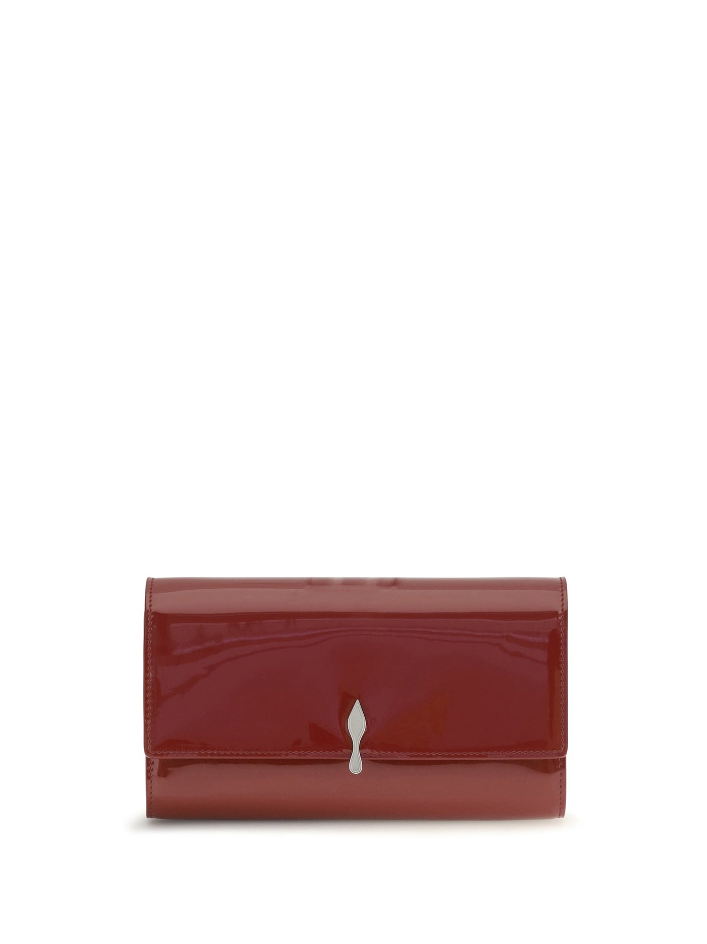 Christian Louboutin Bettina Wallet On Chain — Red Calf Leather Bos Taurus