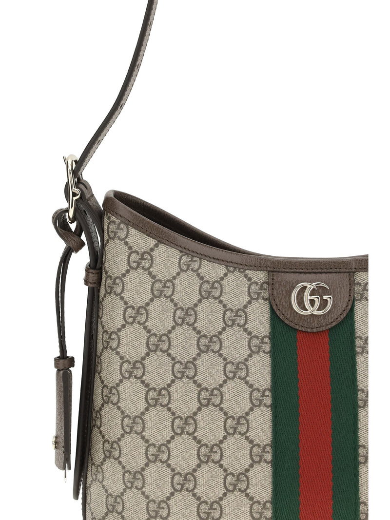 Gucci Ophidia Shoulder Bag — Beige Polyurethane; Cotton