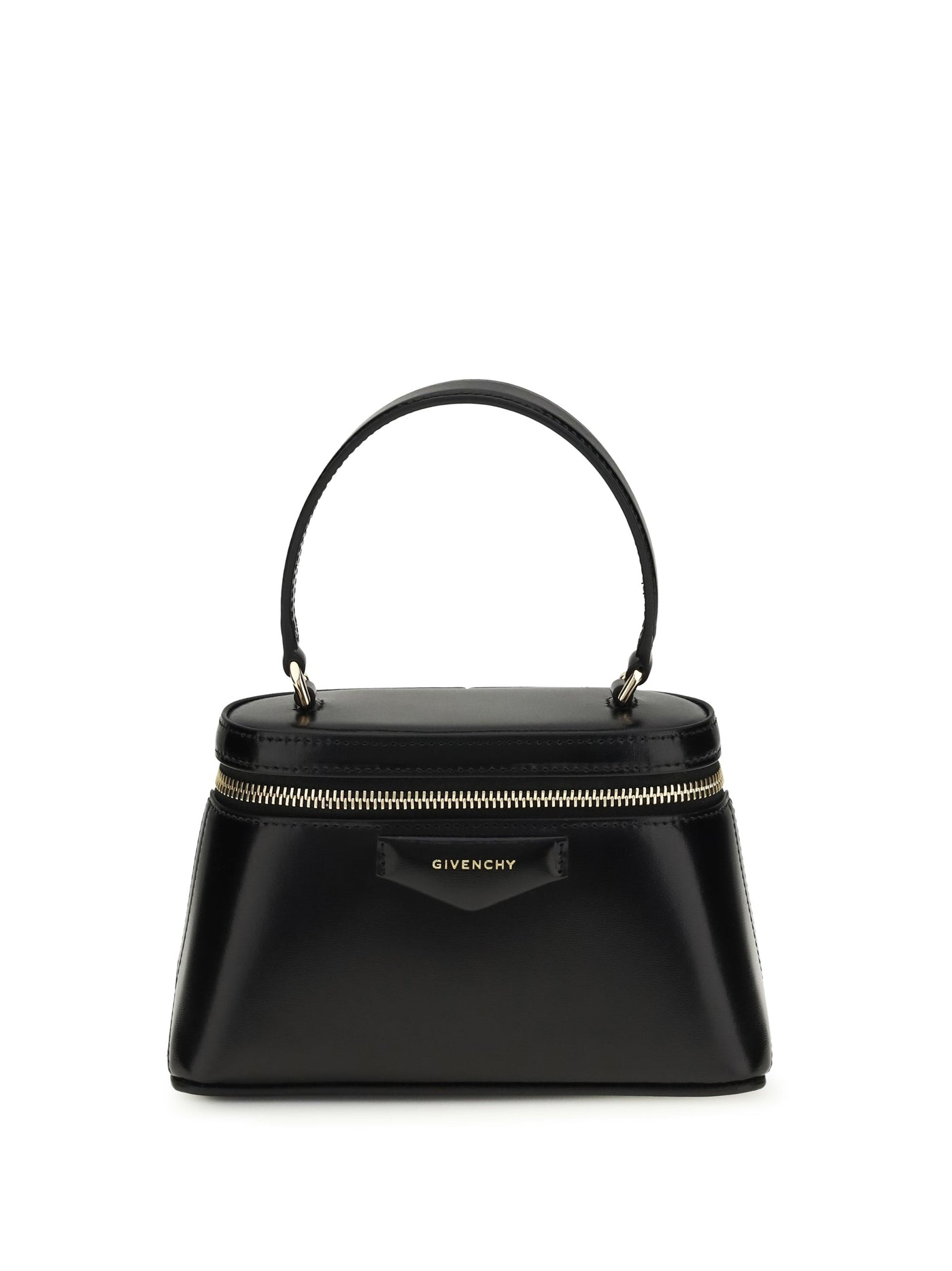 Givenchy Top Handle Bag — Black Calf Leather Bos Taurus