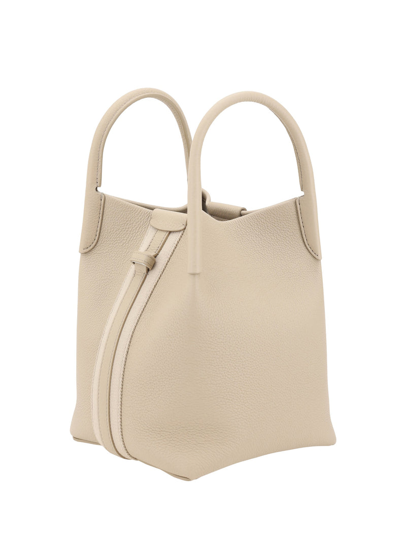 Loro Piana Bale Bucket Bag — Beige Calf Leather