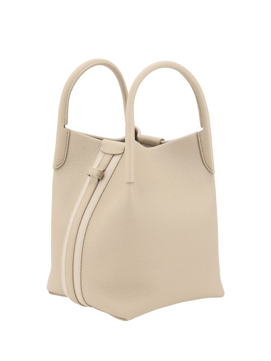 Loro Piana Bale Bucket Bag — Beige Calf Leather