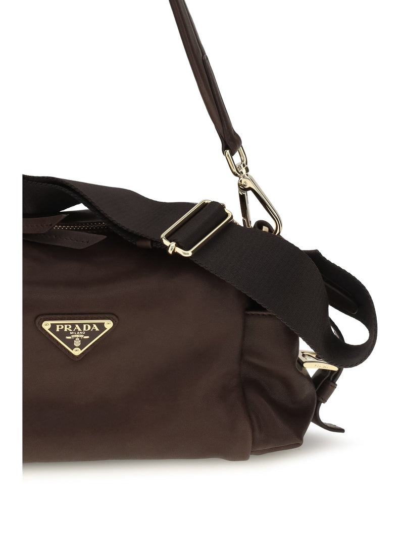 Prada Explore Shoulder Bag — Brown Nappa Leather / Calf
