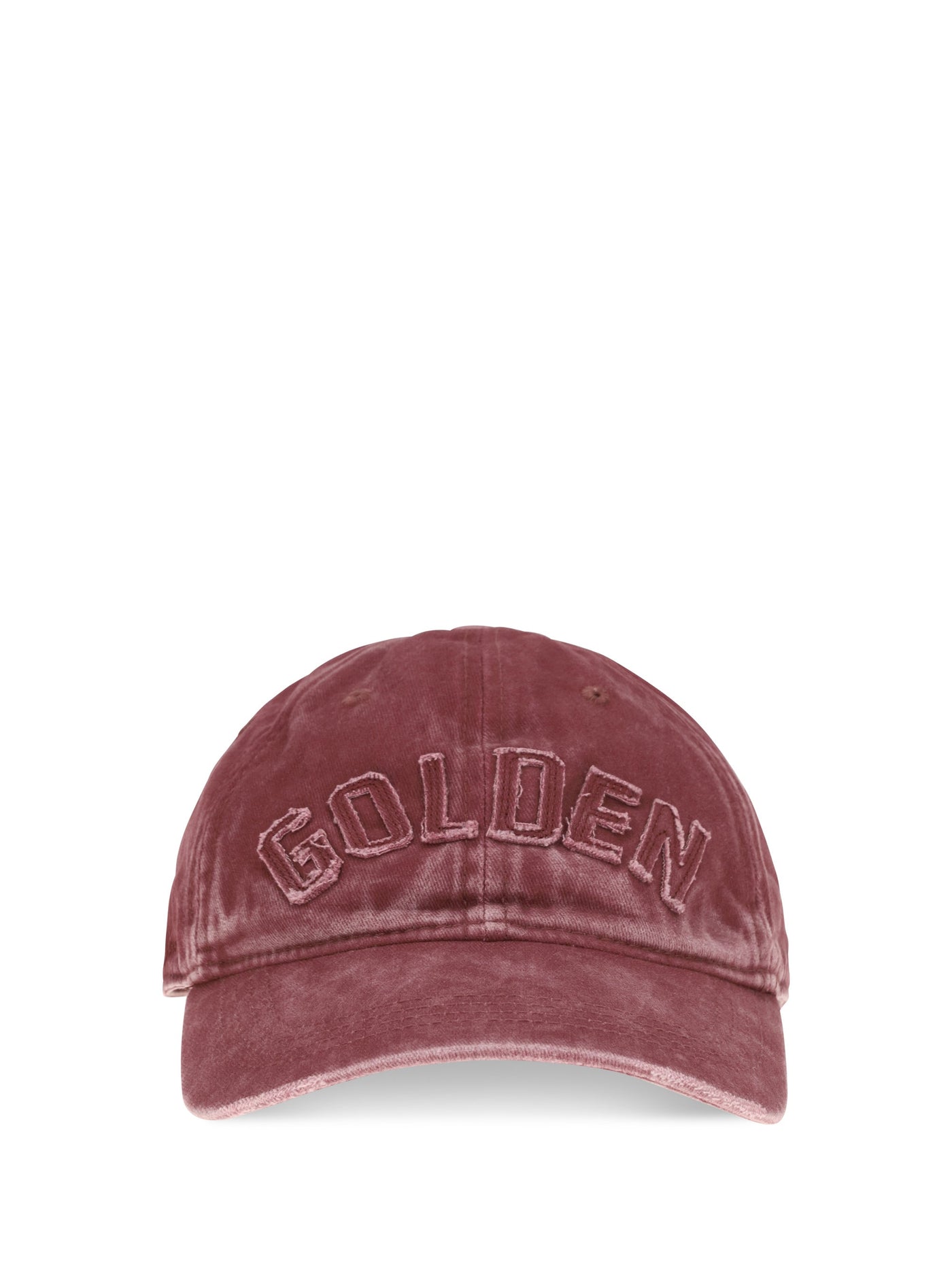 Golden Goose Gup02837p002734 Embroidered Logo Baseball Cap — Red Cotton Caps