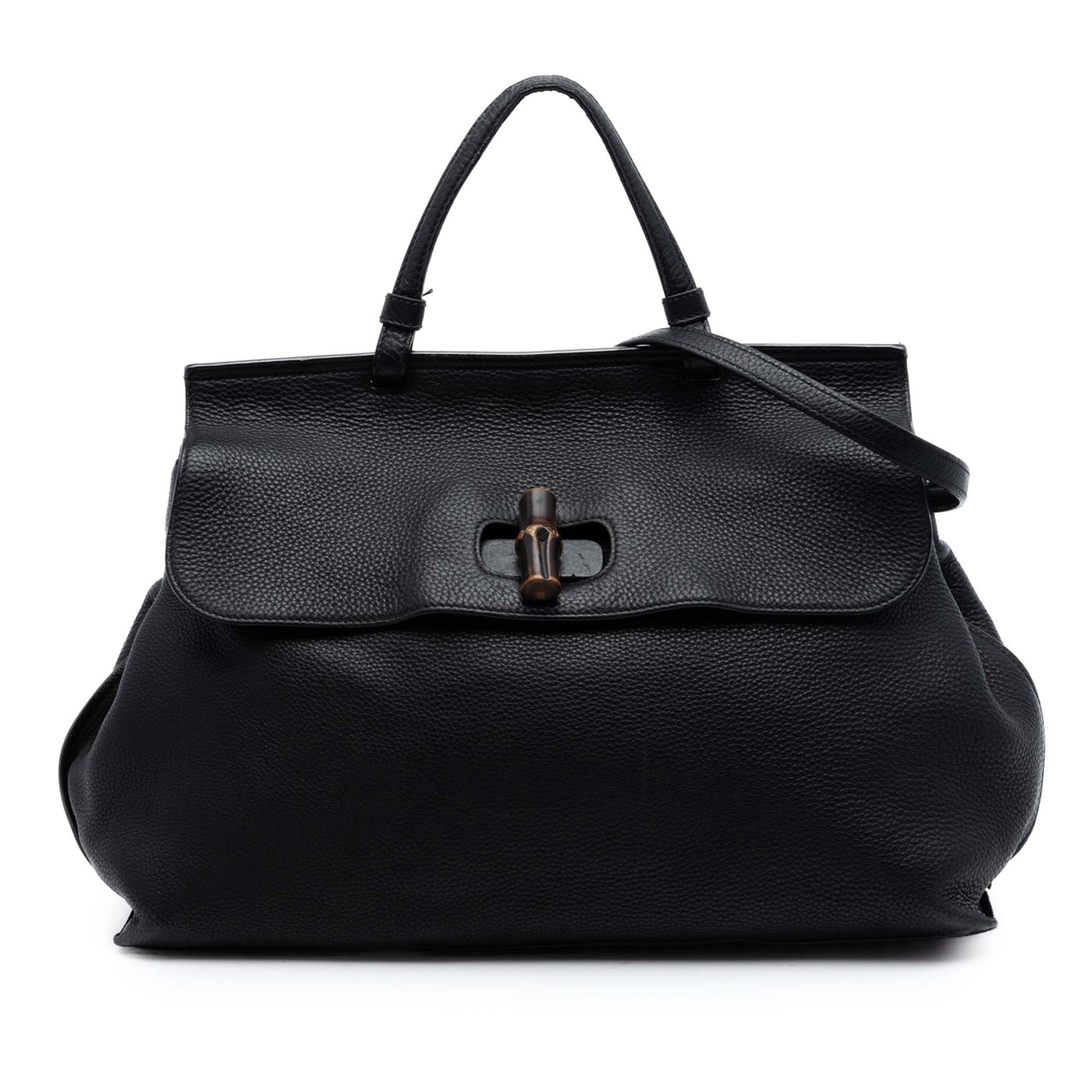 Large Calfskin Bamboo Daily Satchel - Image 1