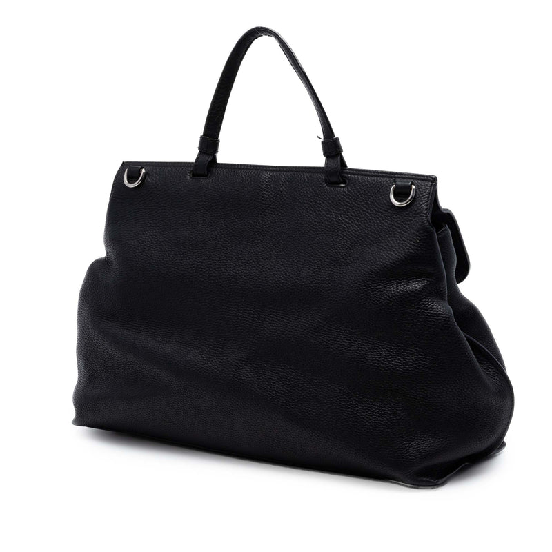 Large Calfskin Bamboo Daily Satchel - Image 2