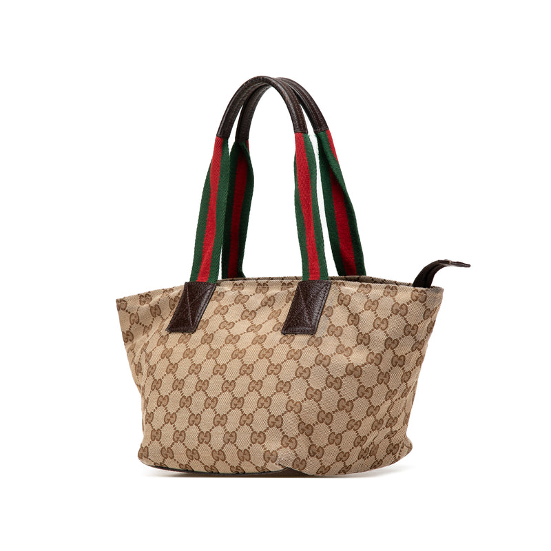 GG Canvas Web Tote - Image 2