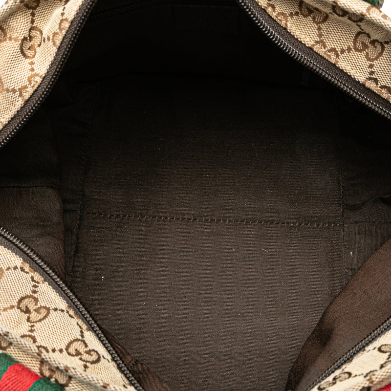 GG Canvas Web Tote - Image 4