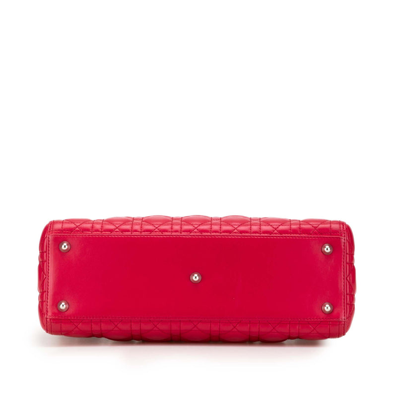 Large Lambskin Cannage Lady Dior - Image 3