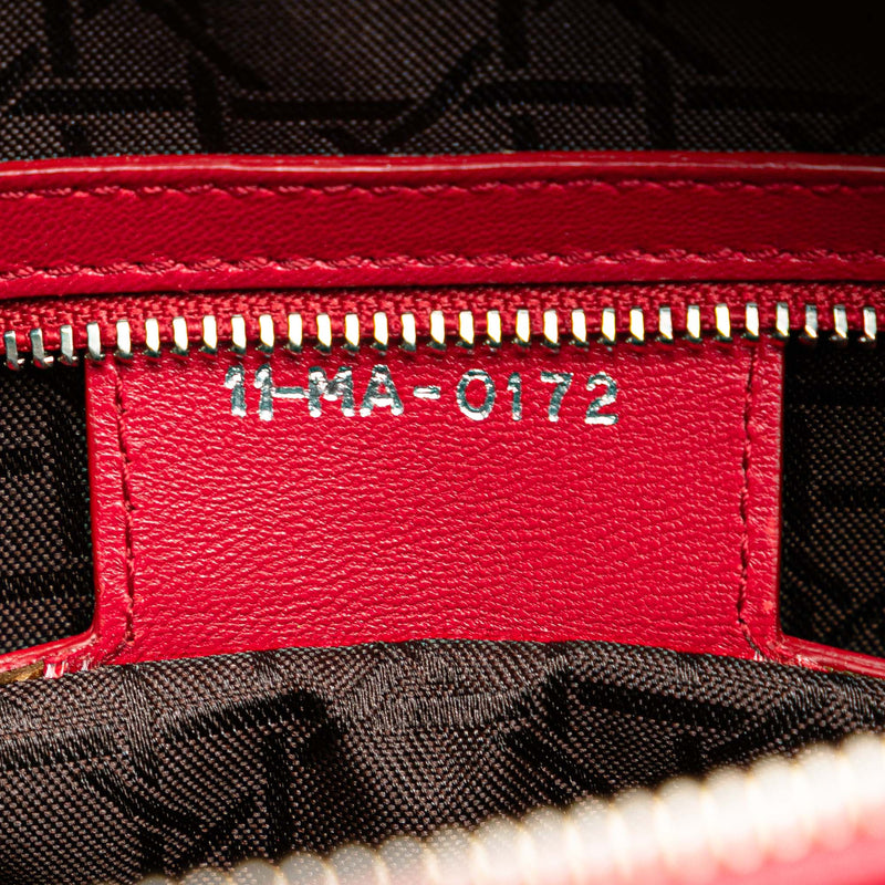 Large Lambskin Cannage Lady Dior - Image 6