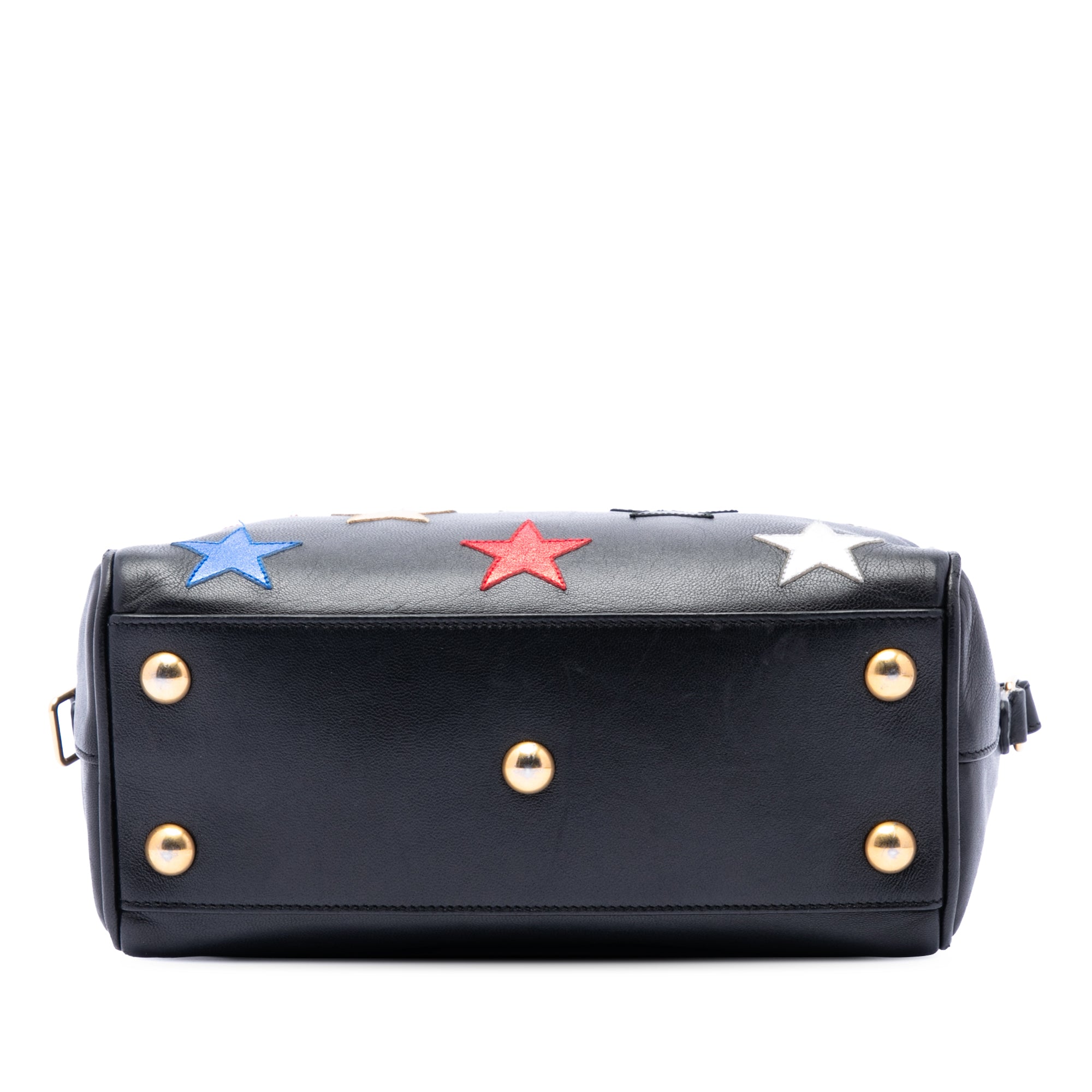 Baby Leather Star Patchwork Classic Duffle Satchel - Image 3