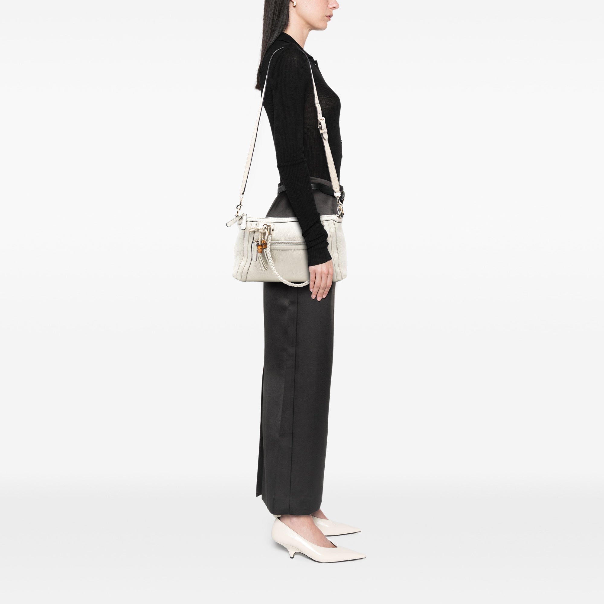 Pebbled Calfskin Bella Satchel - Image 7
