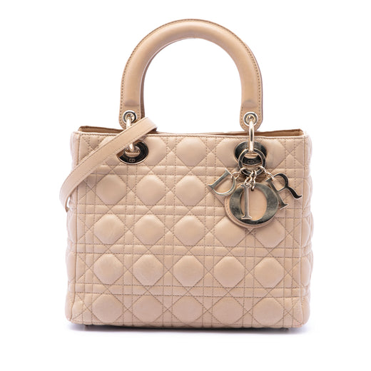Medium Lambskin Cannage Lady Dior - Image 1