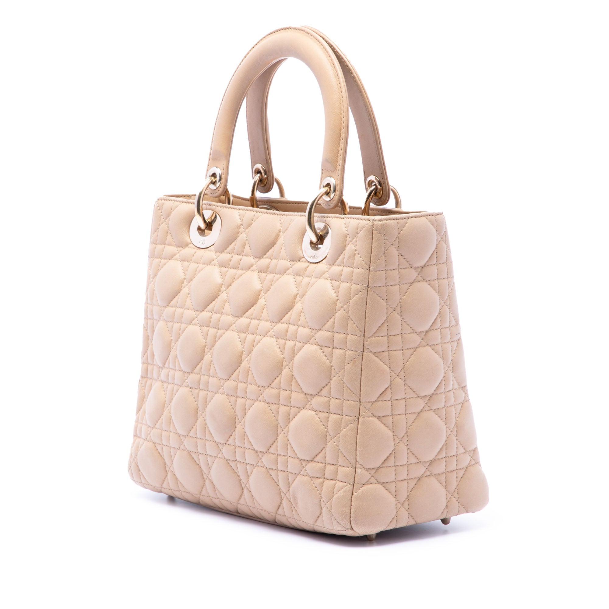 Medium Lambskin Cannage Lady Dior - Image 2