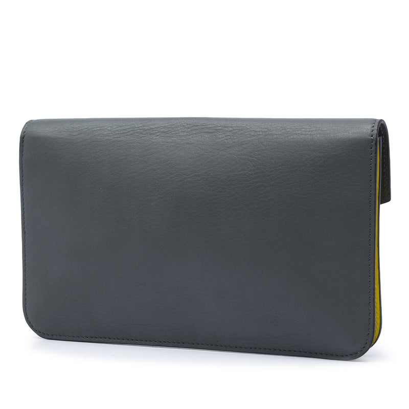 Bicolor Leather 2Jours Envelope Clutch - Image 2