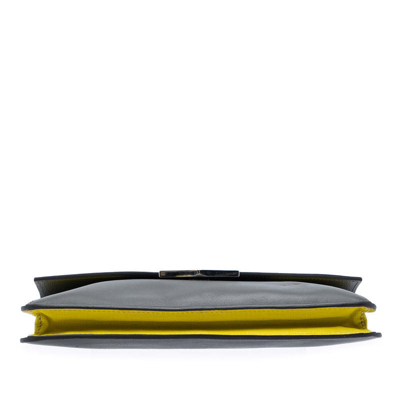 Bicolor Leather 2Jours Envelope Clutch - Image 3