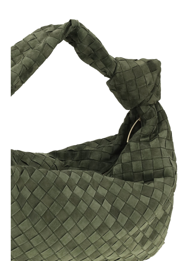 Bottega Veneta Jodie Shoulder Bag — Green Calf Leather
