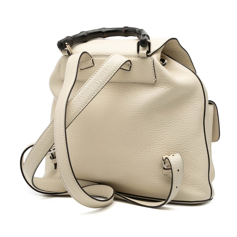 Grained Calfskin Bamboo Tassel Backpack - Image 2