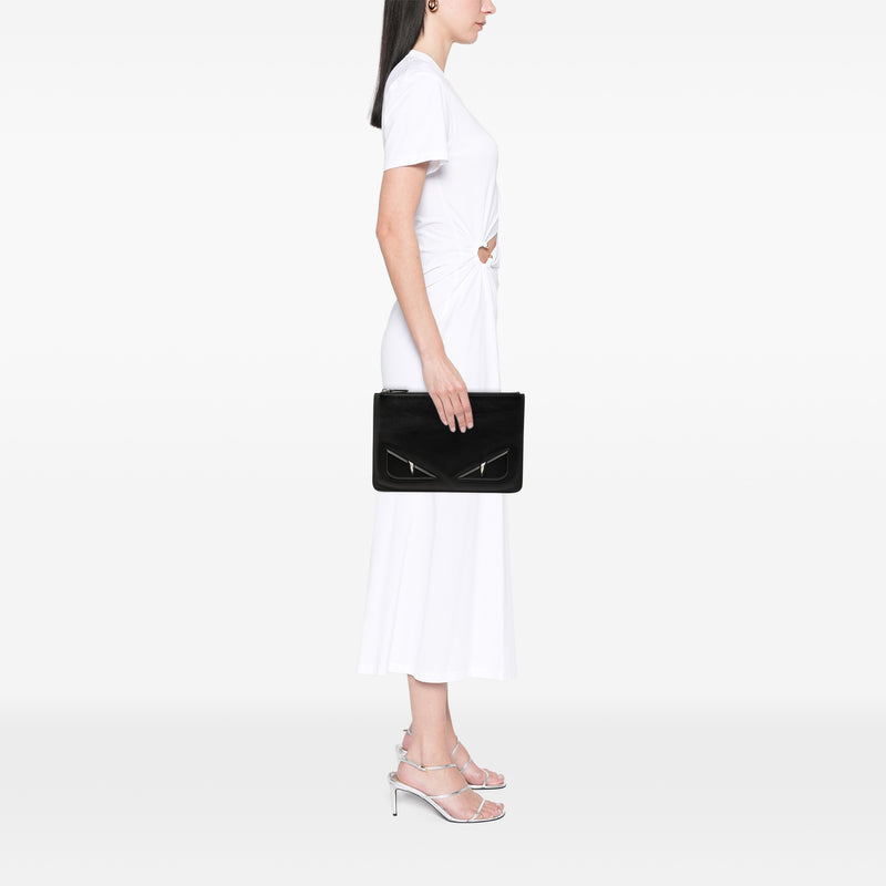 Leather Monster Zip Clutch - Image 6