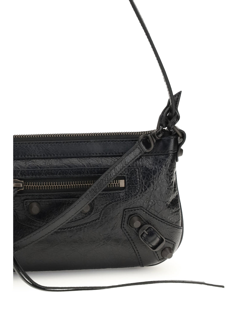 Balenciaga Shoulder Bag — Black Lamb Ovis Aries