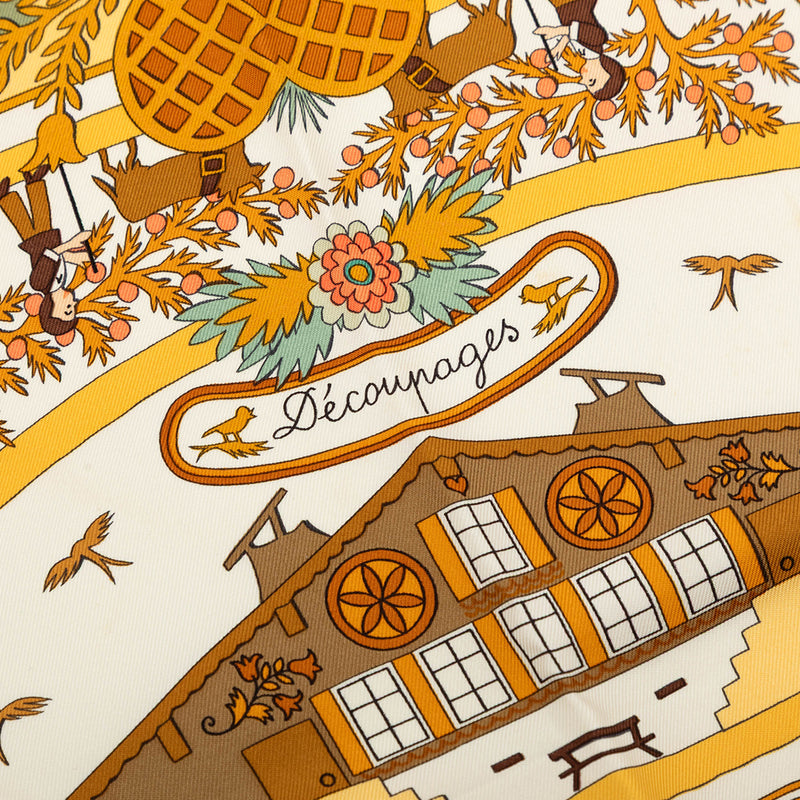 Decoupages Silk Scarf 90 - Image 4