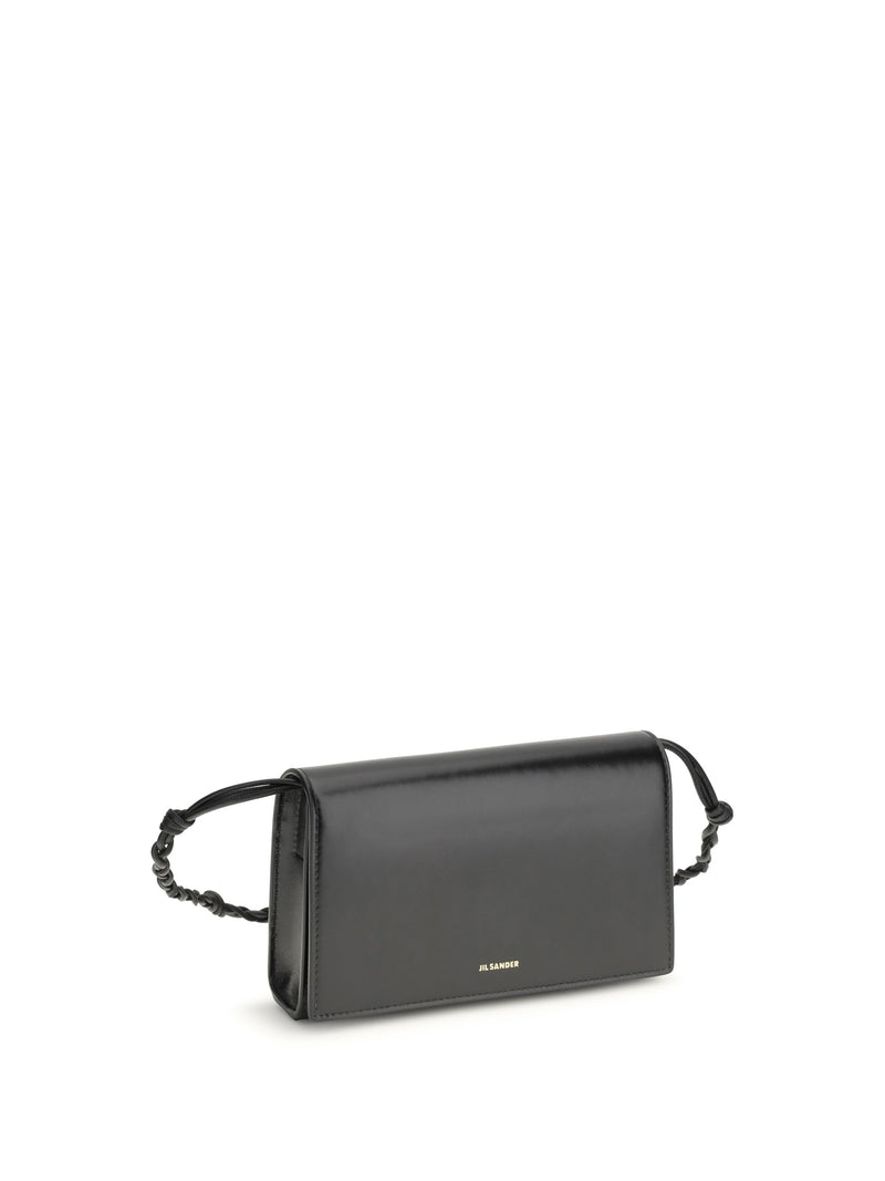 Jil Sander Tangle Wallet — Black Calf Leather Bos Taurus