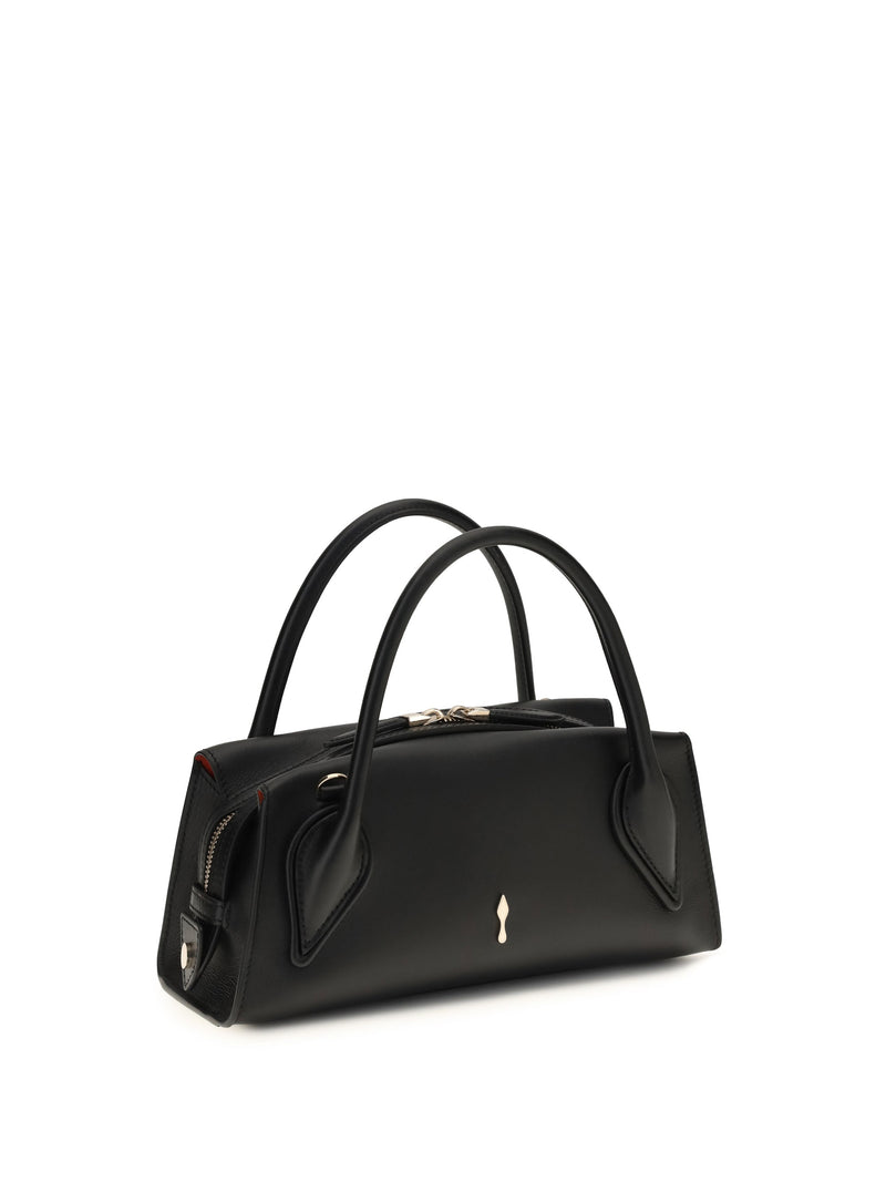 Christian Louboutin Venus Shoulder Bag — Black Calf Leather Bos Taurus