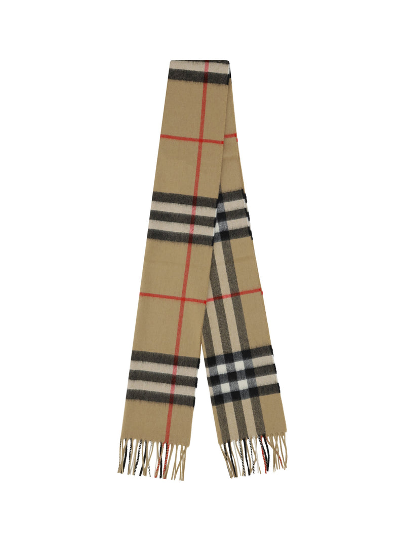 Burberry Archive Check Cashmere Scarf — Beige Scarfs