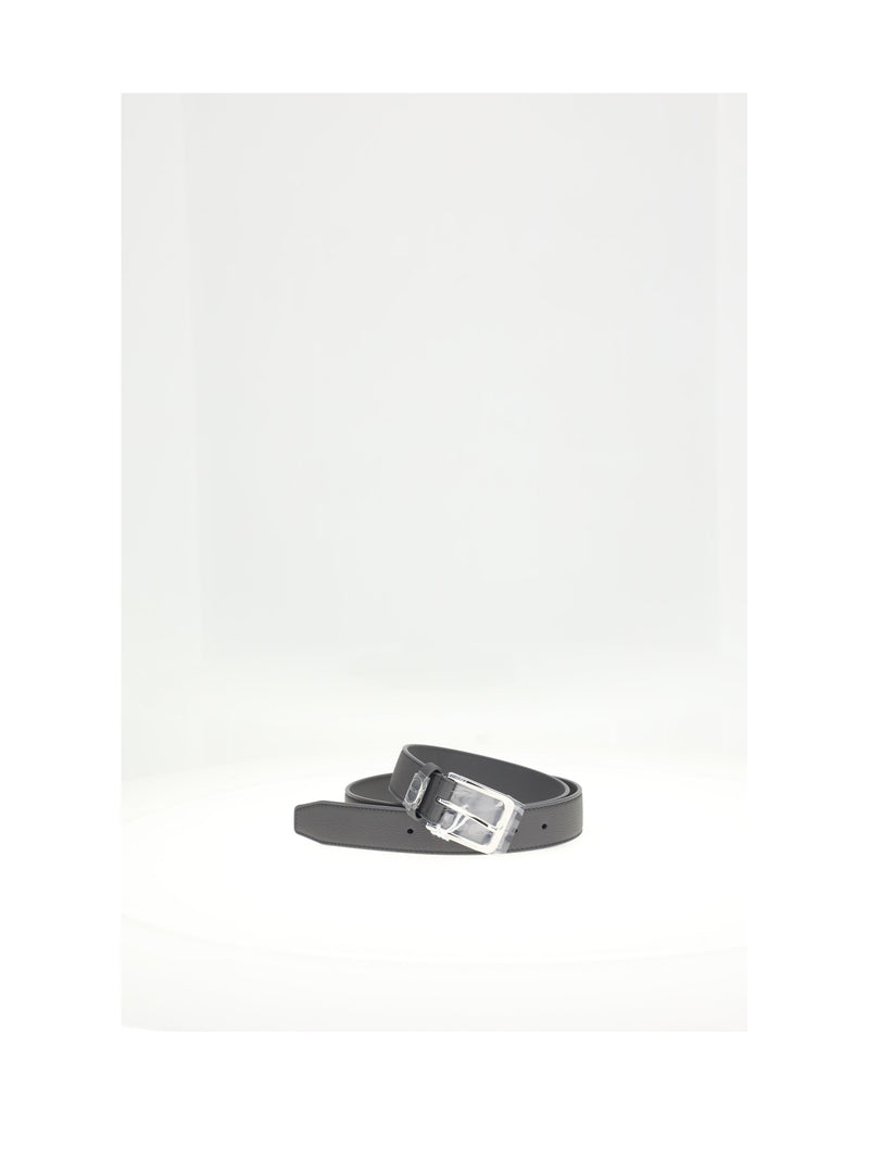 Dior Calf Leather Belt — Gray