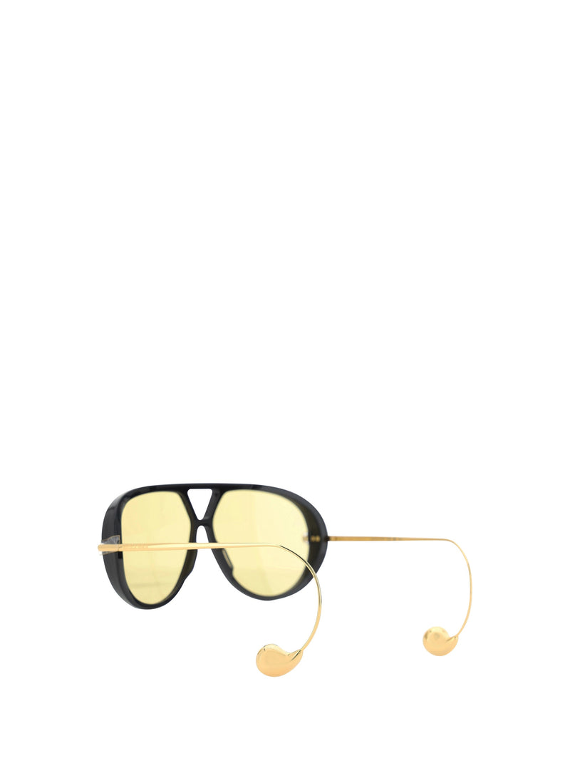 Bottega Veneta 769205v2q30 Sunglasses — Black Acetate
