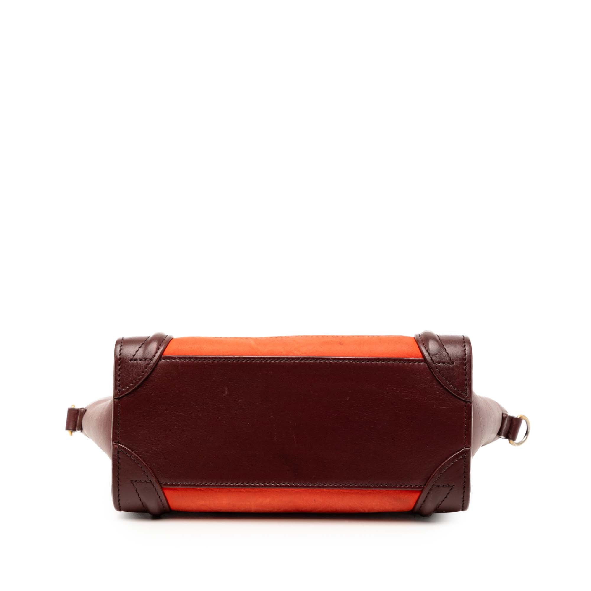 Nano Tricolor Nubuck and Calfskin Luggage Tote - Image 3
