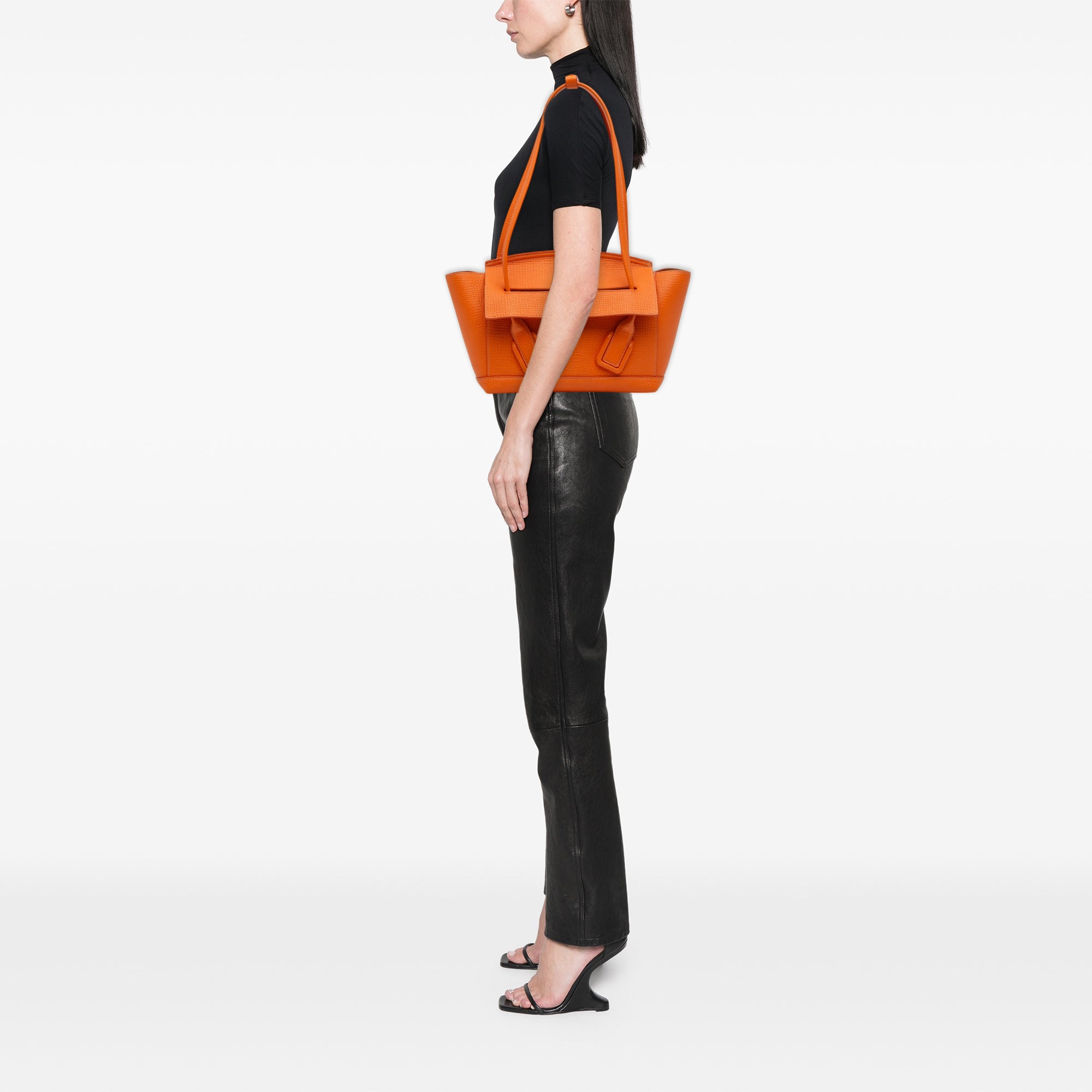 Small Grained Calfskin Arco Tote - Image 6