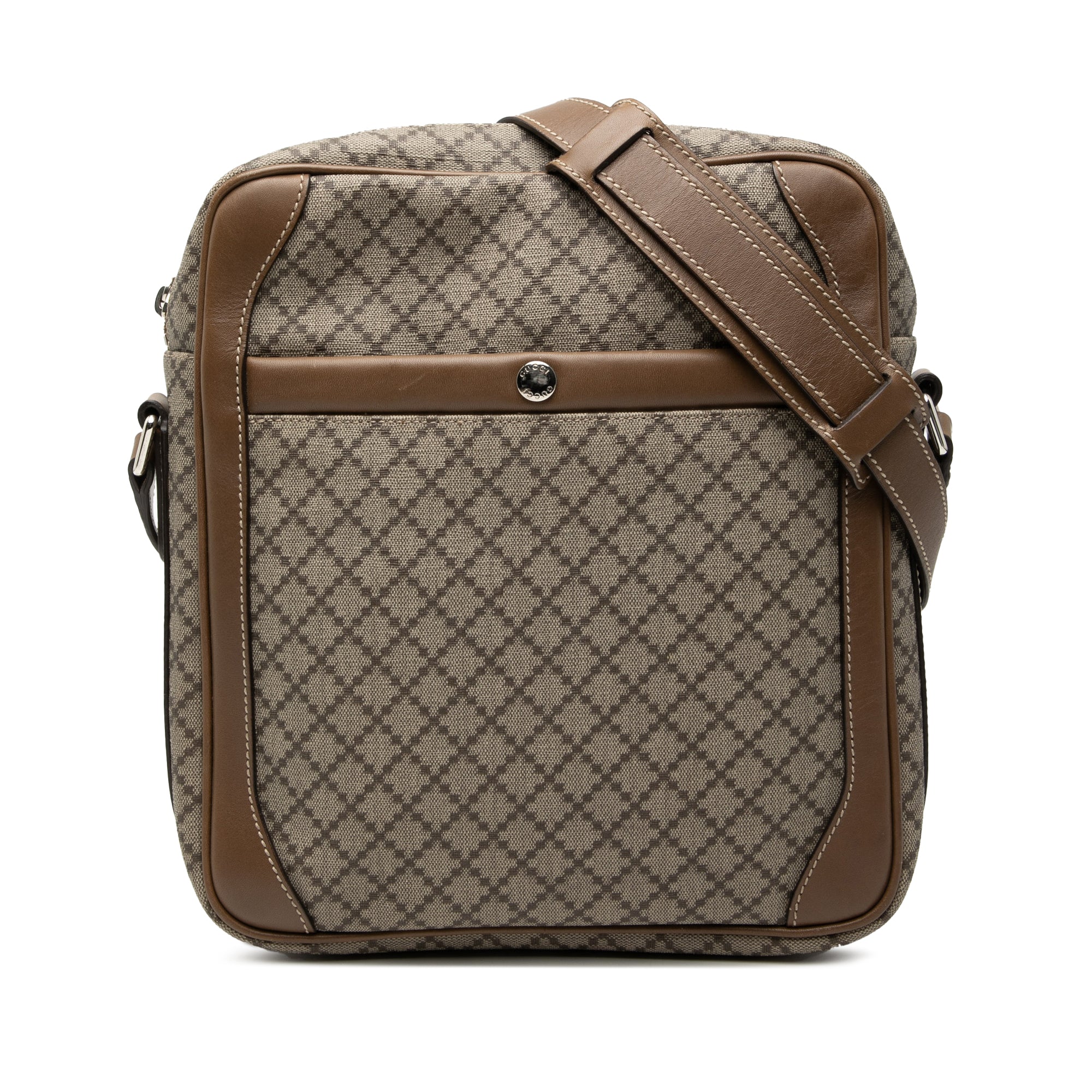 Diamante Coated Canvas Zip Crossbody - Image 1