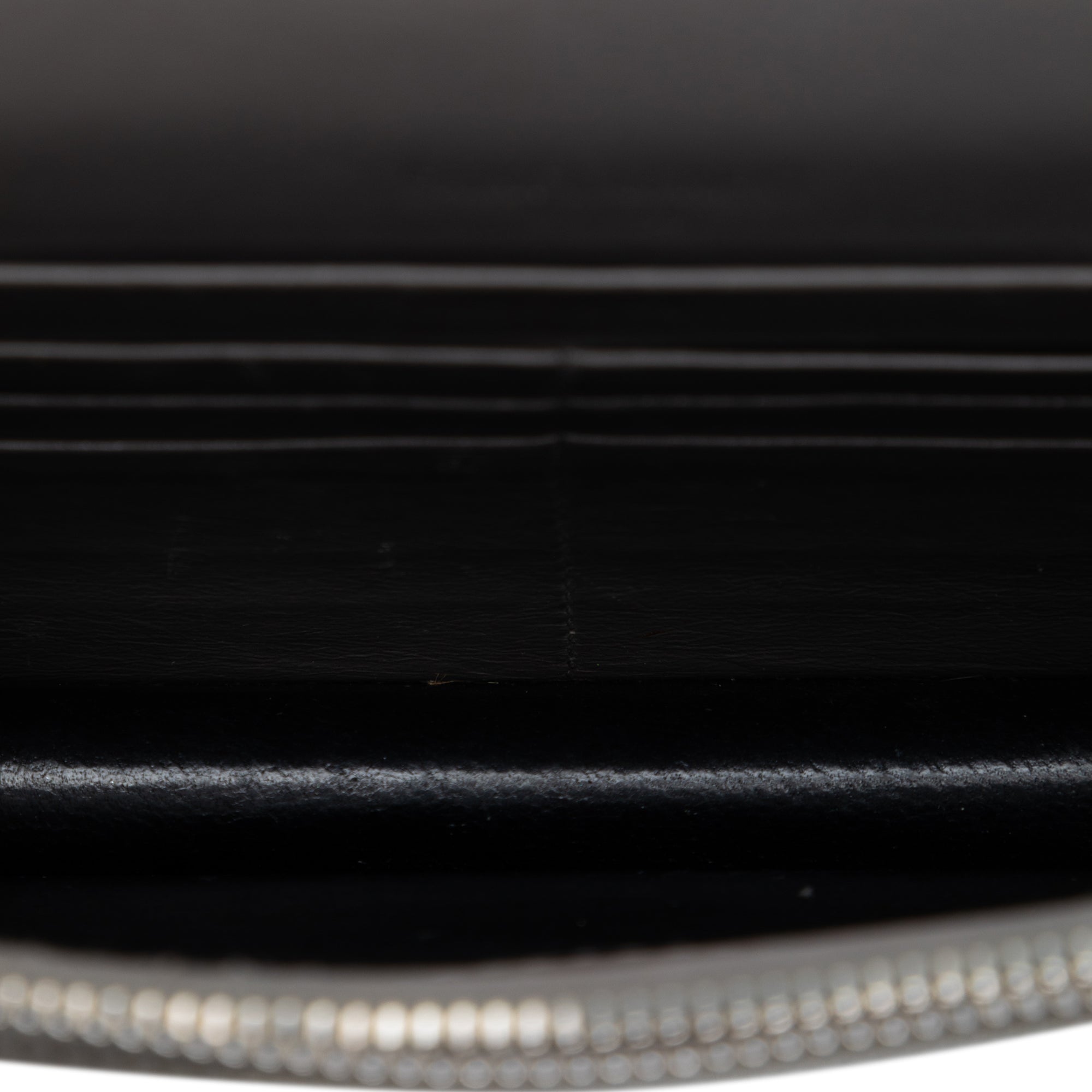 Croc Embossed Leather Monogram Kate Tassel Wallet on Chain - Image 4