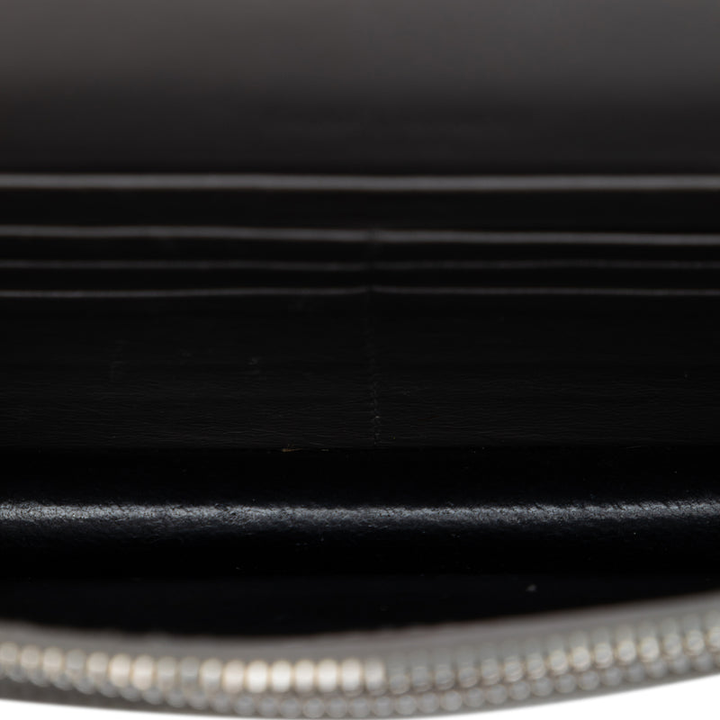 Croc Embossed Leather Monogram Kate Tassel Wallet on Chain - Image 4