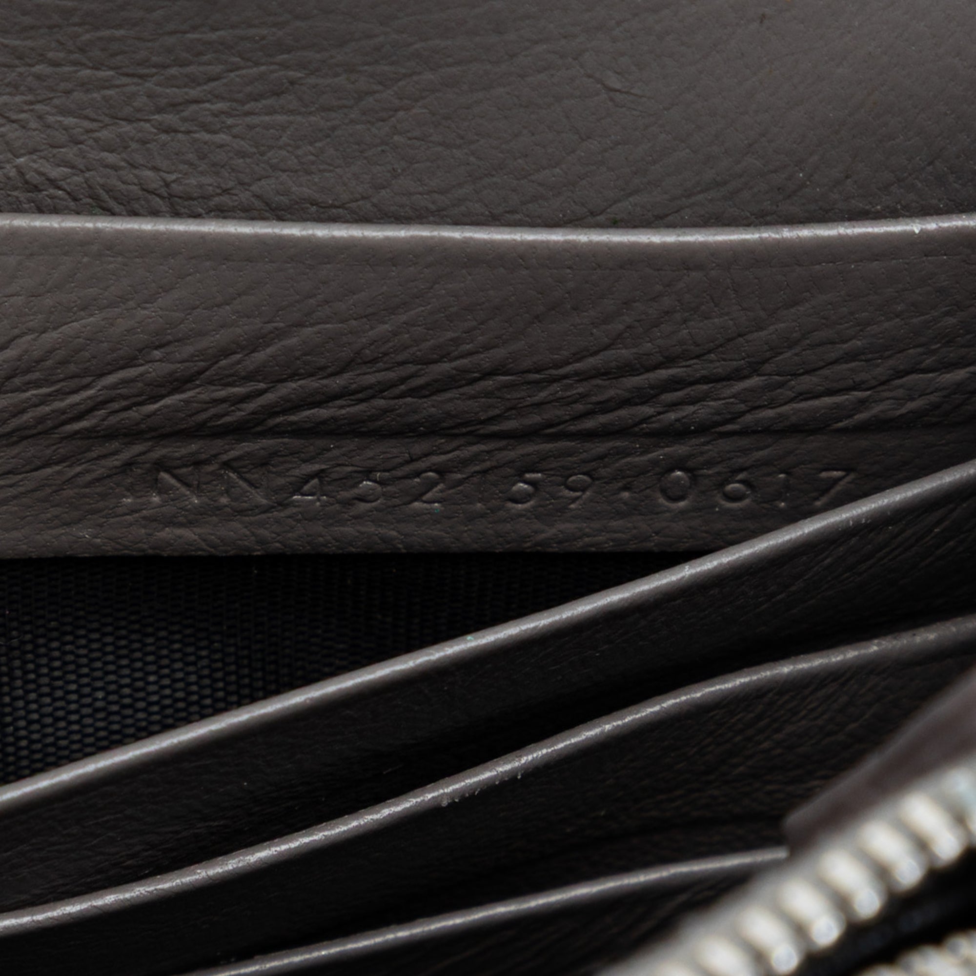Croc Embossed Leather Monogram Kate Tassel Wallet on Chain - Image 6