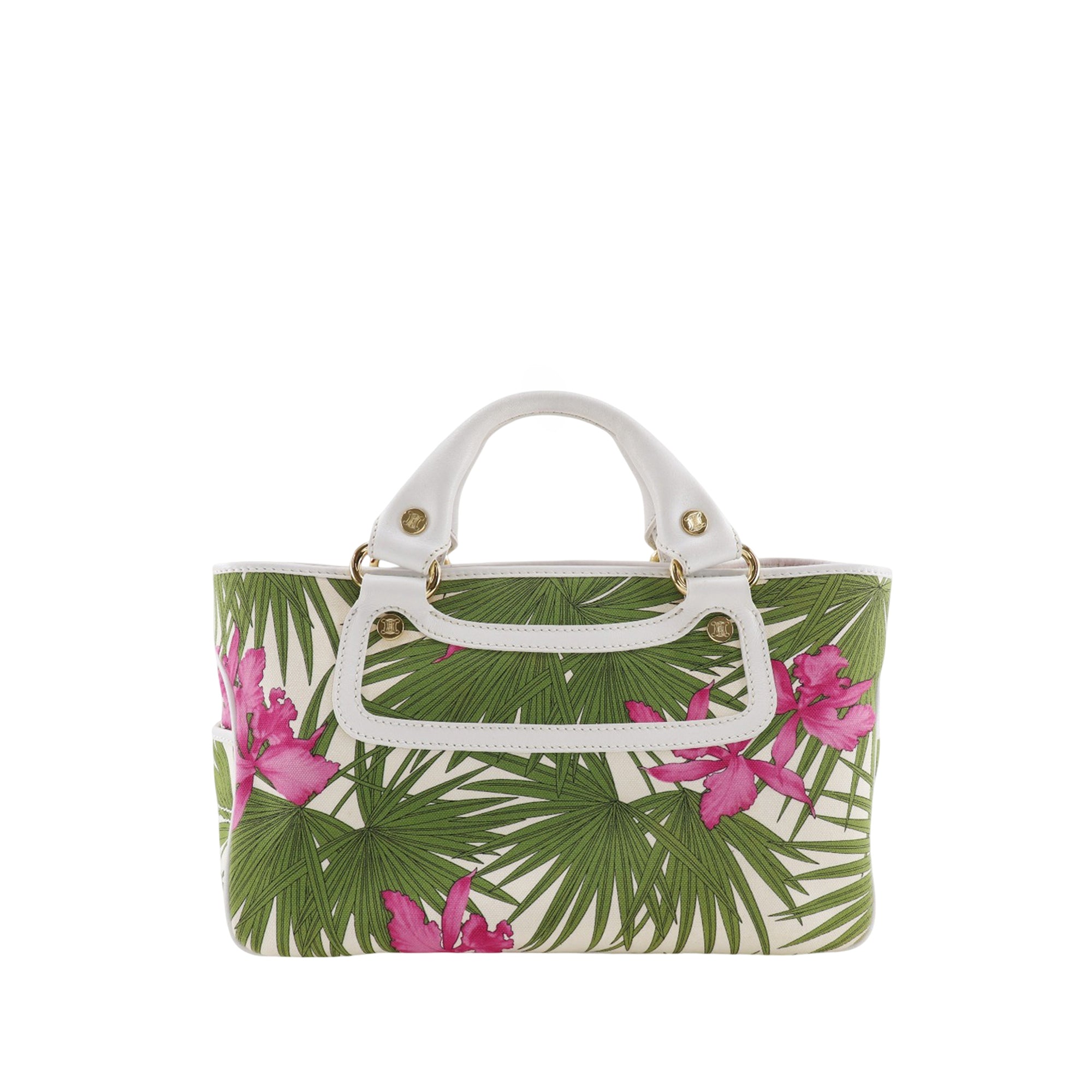 Canvas Botanical Print Boogie Handbag - Image 1