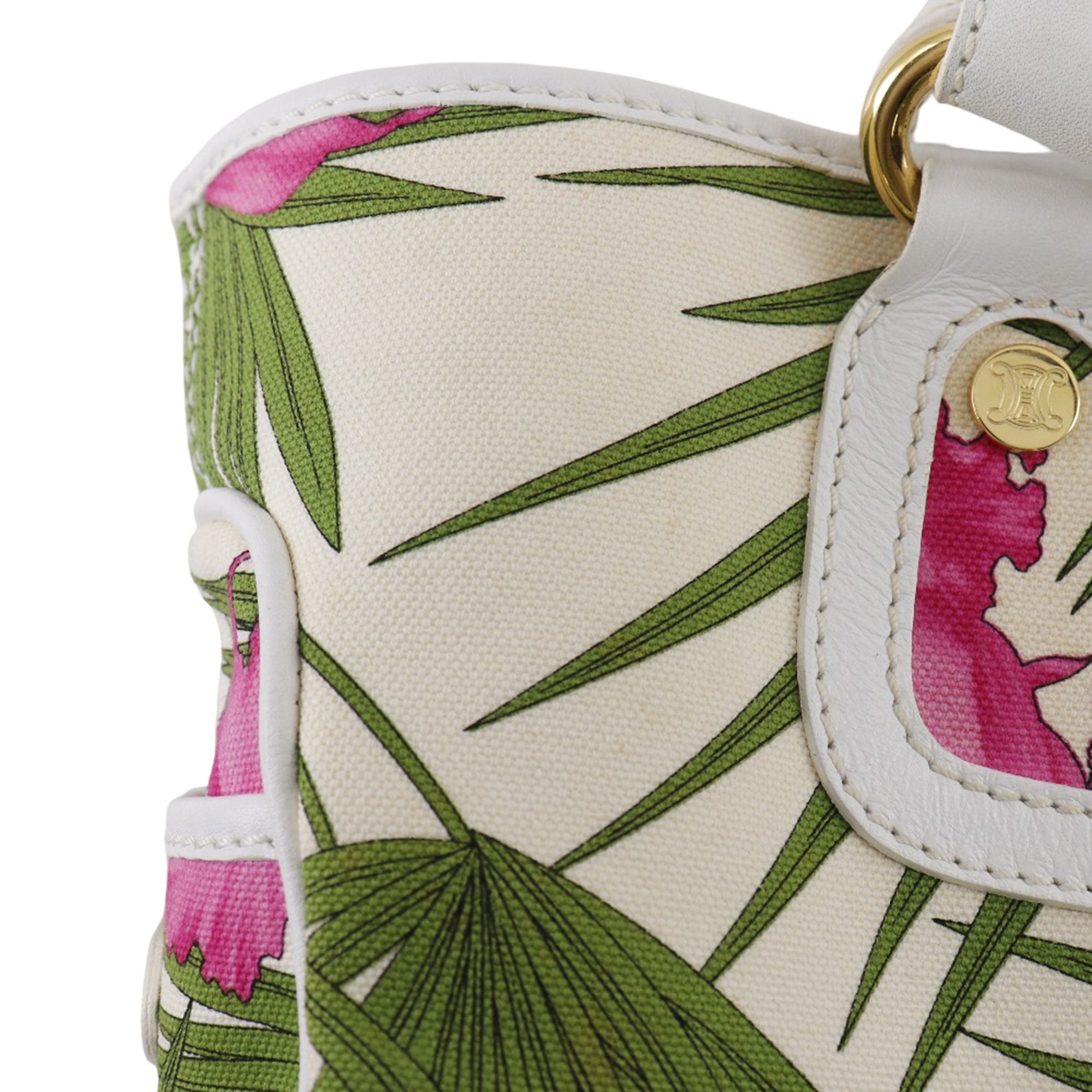 Canvas Botanical Print Boogie Handbag - Image 16