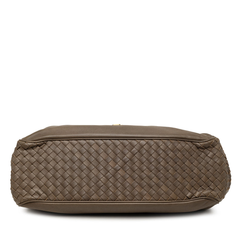 Intrecciato Trimmed Nappa Napoli Handbag - Image 3