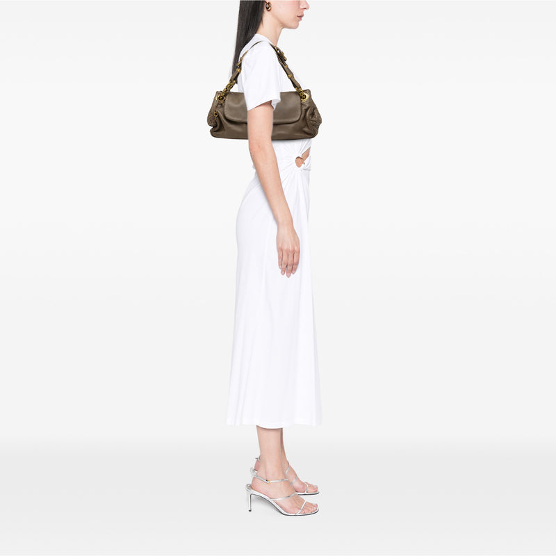 Intrecciato Trimmed Nappa Napoli Handbag - Image 7