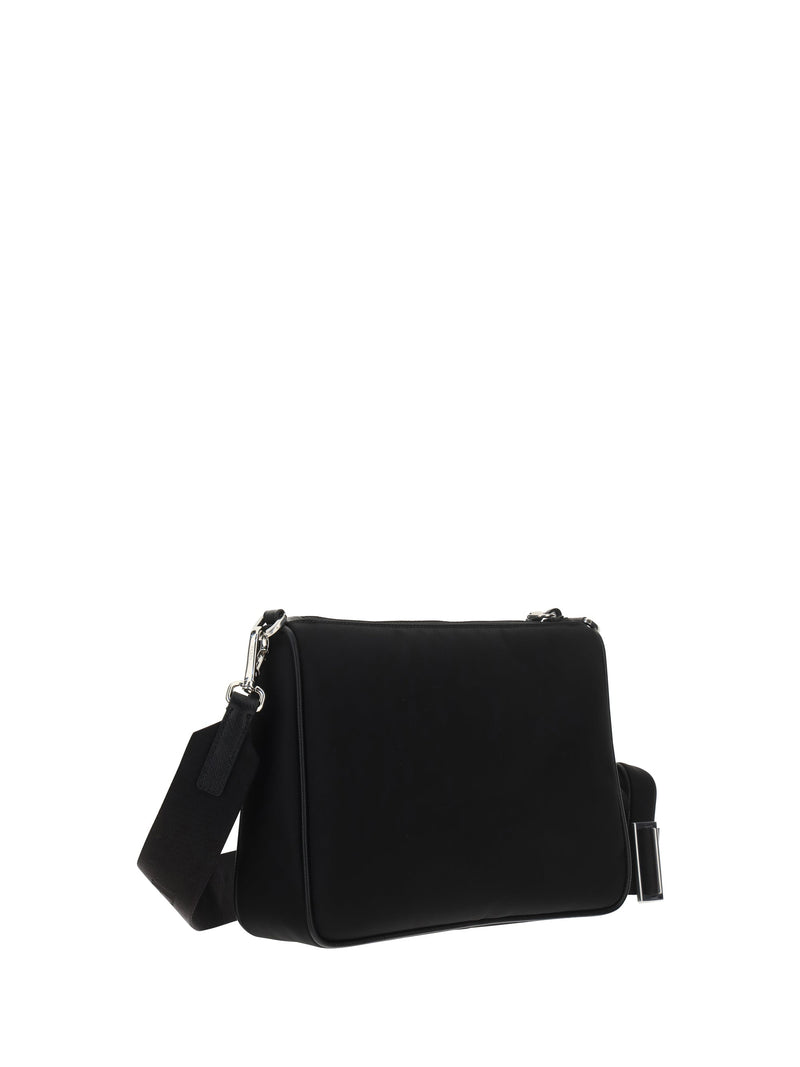 Prada Re-Nylon Shoulder Bag — Black Recycled Polyamide