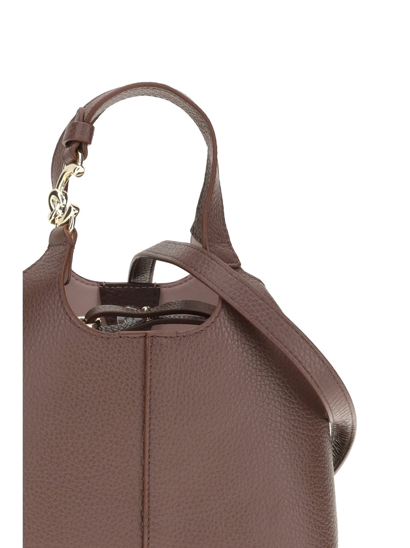 Coccinelle Shoulder Bag — Brown Calf Leather Bos Taurus
