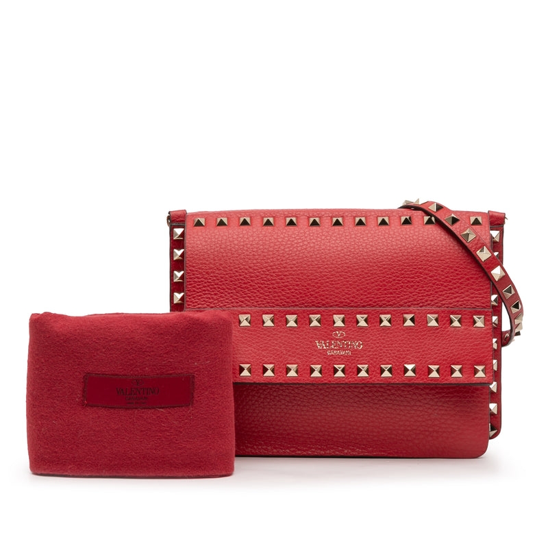 Small Grained Calfskin Rockstud Crossbody - Image 12