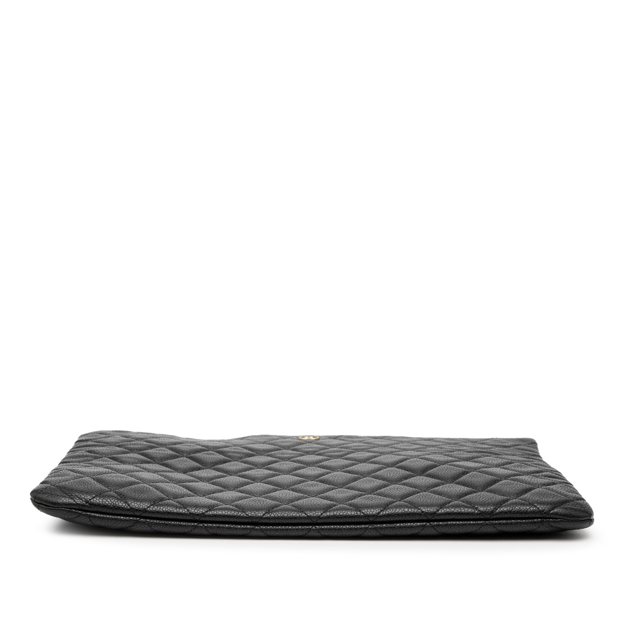 Large Quilted Caviar O Case Clutch - Image 3