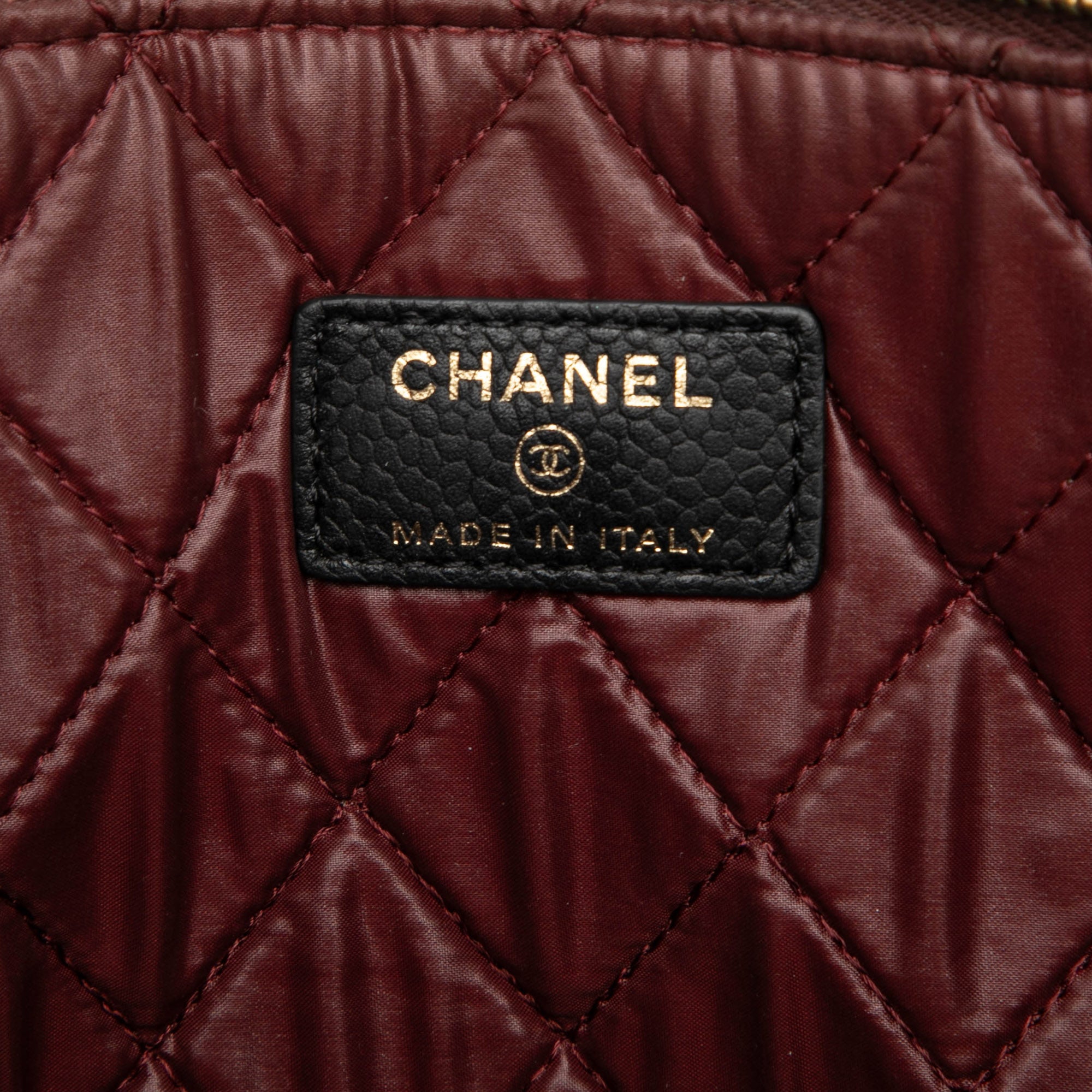 Large Quilted Caviar O Case Clutch - Image 5