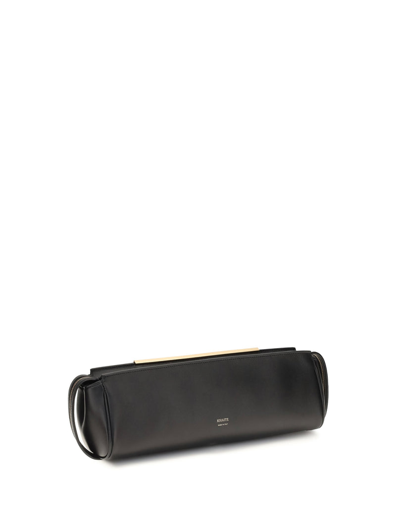 Khaite Calf Leather Clutch — Black