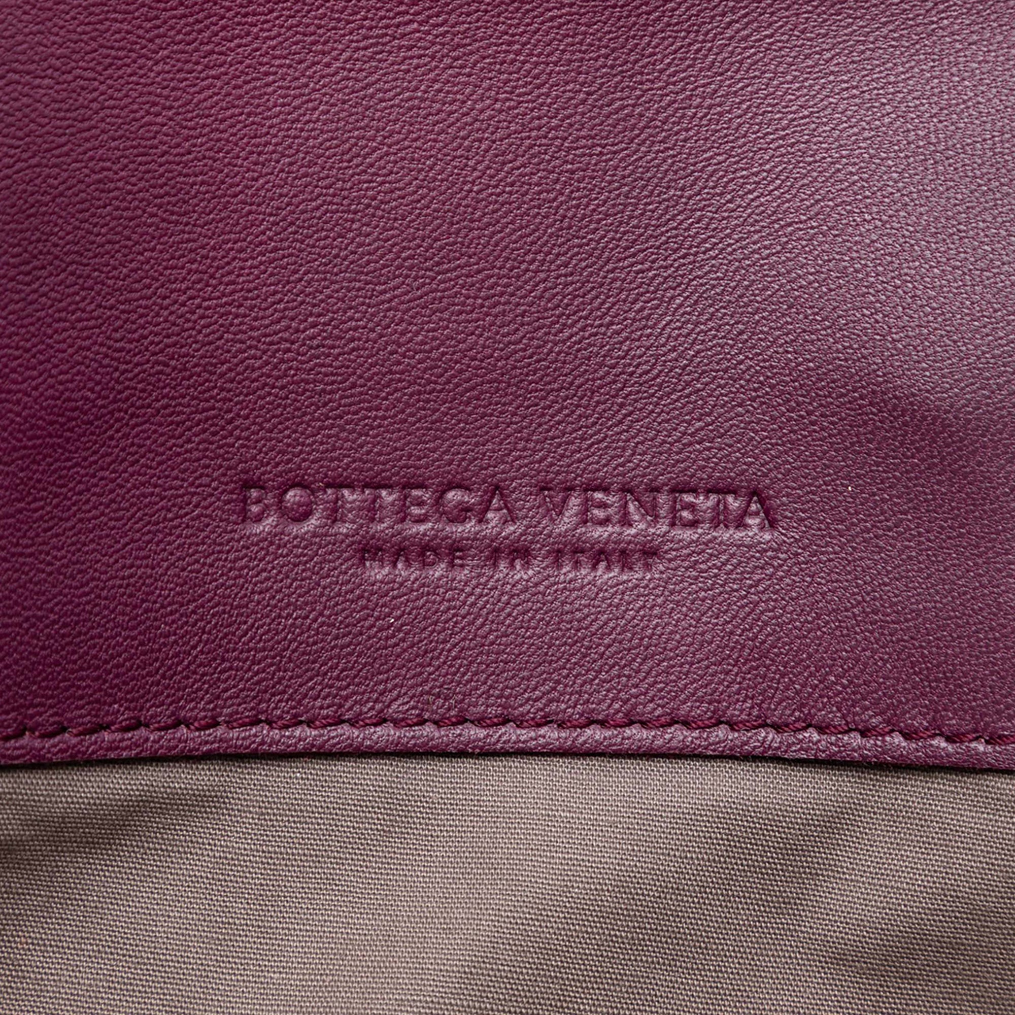 Bicolor Nappa Intrecciato Belt Strap Tote - Image 5